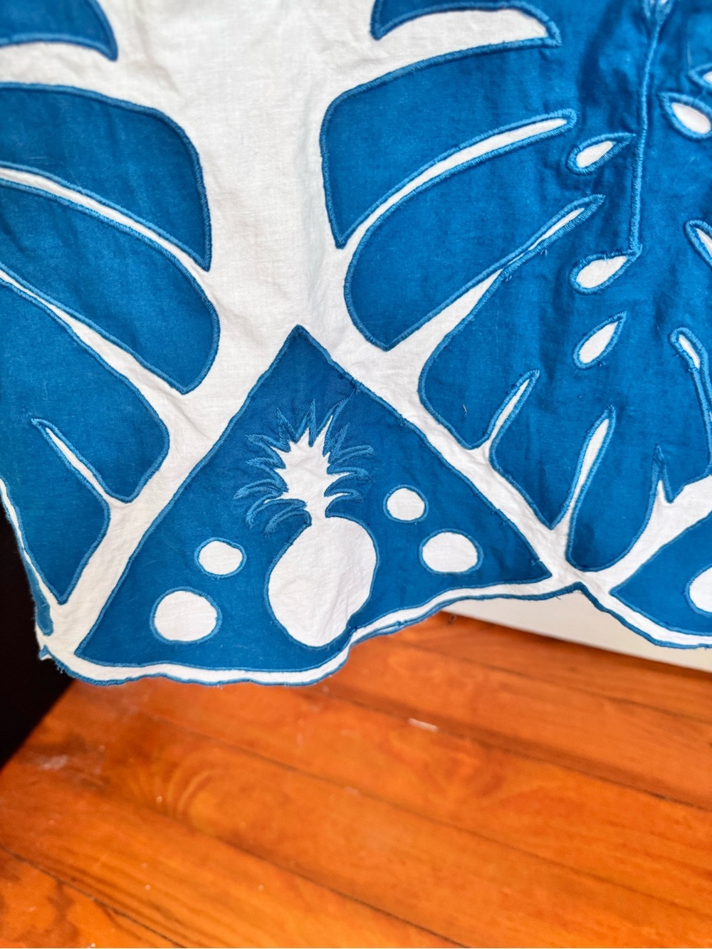 Farm Rio embroidered pineapple birds, palms maxi dress size large. NWT. $315. - Picture 6 of 12